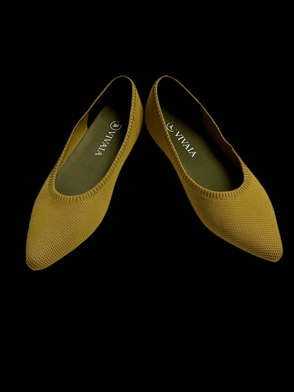 VIVAIA Aria 2.0 Pointed-Toe Knit Ballet Flats Size 40